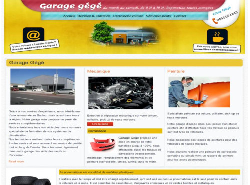 Thème Garagiste joomla